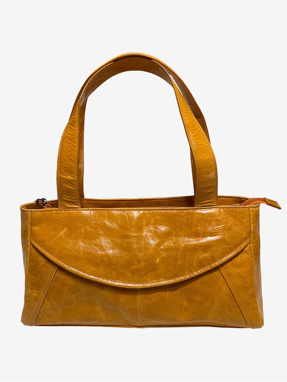 Kenneth Cole Reaction Glazy Leather Satchel Shoulder Bag NWOT